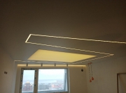 Создание световой конструкции  натяжного потолка