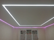 Натяжной потолок парящий с подсветкой 
